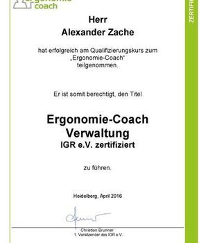 Ergonomie-Coach Alexander Zache